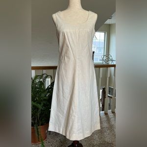 Vintage 1960s NWT Beige Morton Myles for Billy Marks Ltd Apron Dress Modern Sz 4